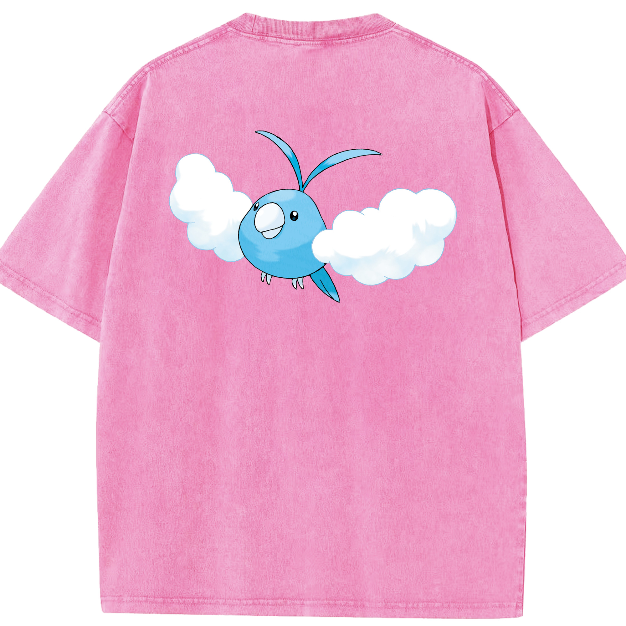 （画像用） ポケットモンスター Pokémon 綿100% ヴィンテージ風 半袖Tシャツ（背面プリント）
